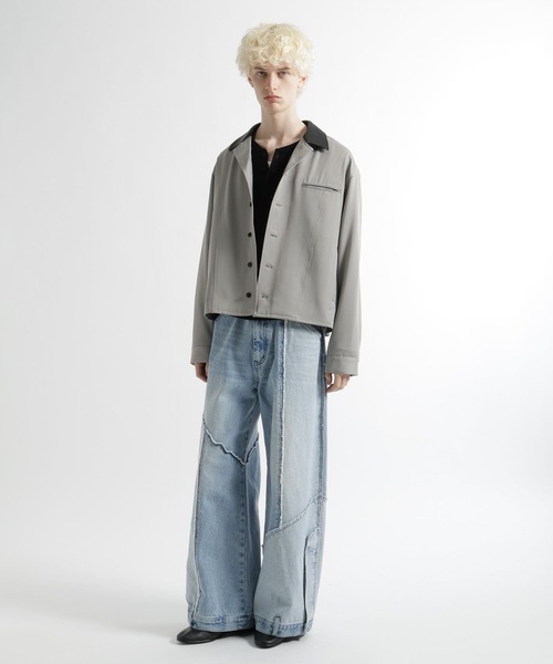 HARE（ハレ）の「3Dデザインシャツジャケット(HARE)（シャツ/ブラウス・メンズ・グレー/ブラック/ネイビー・FREE）」の9枚目の写真