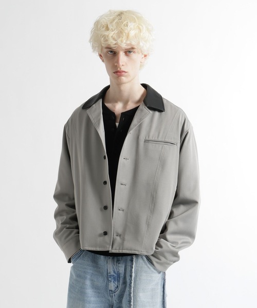 HARE（ハレ）の「3Dデザインシャツジャケット(HARE)（シャツ/ブラウス・メンズ・グレー/ブラック/ネイビー・FREE）」の14枚目の写真