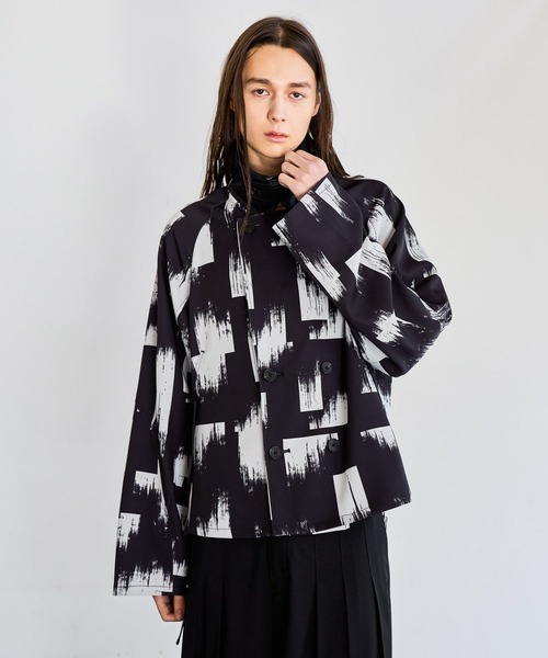 HARE（ハレ）の「レザーキリカエトレンチブルゾン(HARE)（ブルゾン・メンズ・ブラック/グレー/ブラック系その他・FREE）」の3枚目の写真