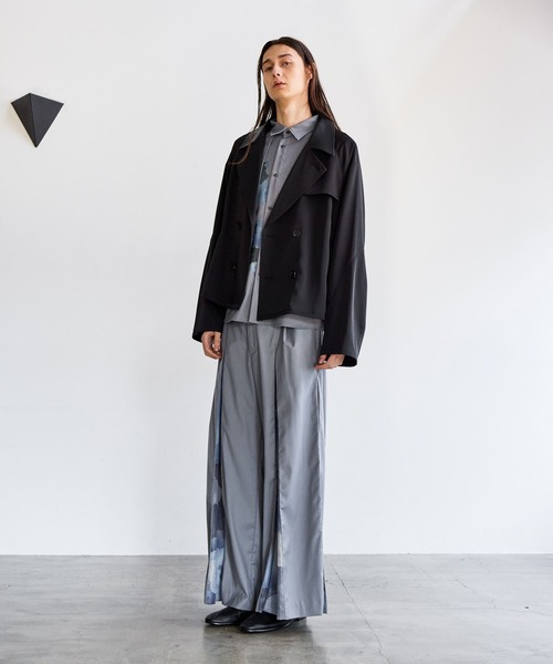 HARE（ハレ）の「レザーキリカエトレンチブルゾン(HARE)（ブルゾン・メンズ・ブラック/グレー/ブラック系その他・FREE）」の12枚目の写真