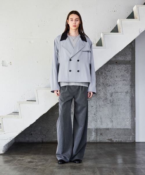 HARE（ハレ）の「レザーキリカエトレンチブルゾン(HARE)（ブルゾン・メンズ・ブラック/グレー/ブラック系その他・FREE）」の13枚目の写真