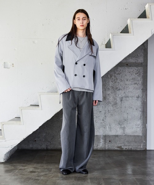 HARE（ハレ）の「レザーキリカエトレンチブルゾン(HARE)（ブルゾン・メンズ・ブラック/グレー/ブラック系その他・FREE）」の16枚目の写真