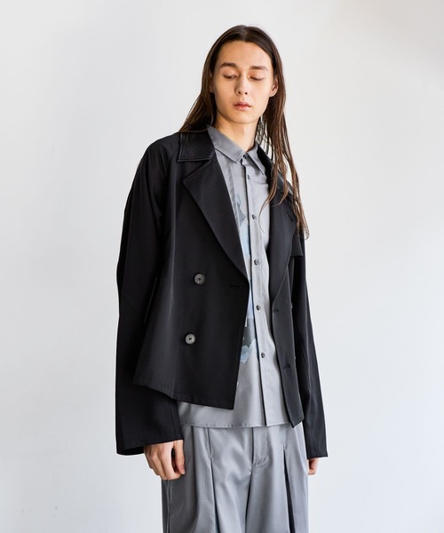 HARE（ハレ）の「レザーキリカエトレンチブルゾン(HARE)（ブルゾン・メンズ・ブラック/グレー/ブラック系その他・FREE）」の18枚目の写真