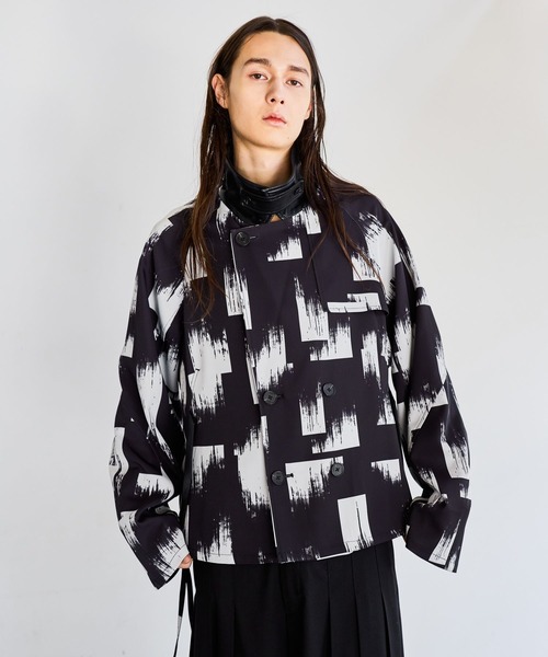 HARE（ハレ）の「レザーキリカエトレンチブルゾン(HARE)（ブルゾン・メンズ・ブラック/グレー/ブラック系その他・FREE）」の21枚目の写真