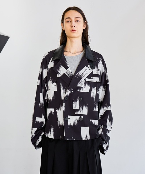 HARE（ハレ）の「レザーキリカエトレンチブルゾン(HARE)（ブルゾン・メンズ・ブラック/グレー/ブラック系その他・FREE）」の22枚目の写真