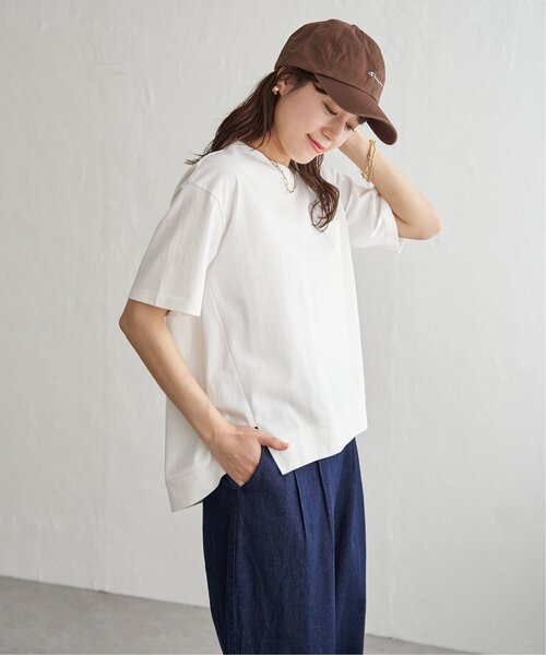 ikka(イッカ)の「【プチプラ1990円(税抜)】冷感コットン半袖ポケットTシャツ(Tシャツ/カットソー・レディース・グレー/ピンク/ライトグリーン/ブラック/オフホワイト/ホワイト・L/M/S)」の16枚目の写真