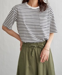 【プチプラ1990円(税抜)】冷感コットン半袖ポケットTシャツ