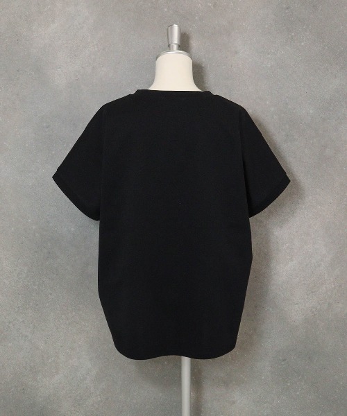 STUDIO PICONE（スタジオピッコーネ）の「コットン100％UV冷感刺繍プルオーバー（Tシャツ/カットソー・レディース・ブラック/ライトパープル/ライトグレー/ライトグリーン・LL/L/M）」の6枚目の写真