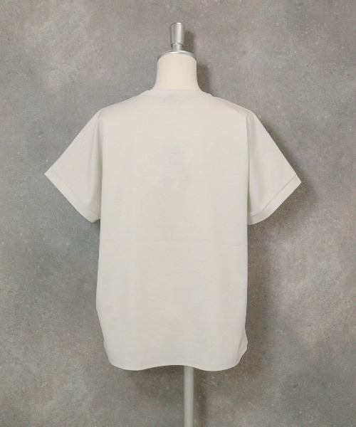 STUDIO PICONE（スタジオピッコーネ）の「コットン100％UV冷感刺繍プルオーバー（Tシャツ/カットソー・レディース・ブラック/ライトパープル/ライトグレー/ライトグリーン・LL/L/M）」の12枚目の写真