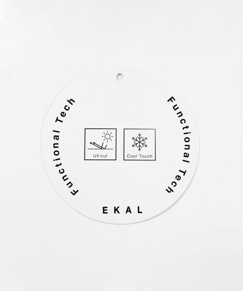 EKAL(エカル)の「シルケットコットンロングスリーブTシャツ(Tシャツ/カットソー・レディース・ネイビー/オフホワイト・ONE)」の7枚目の写真