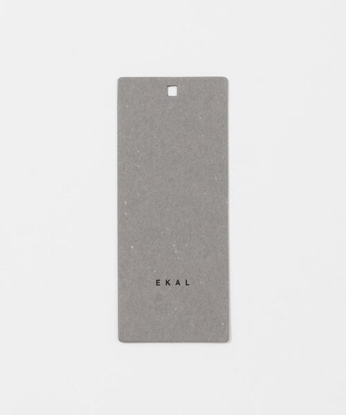 EKAL(エカル)の「シルケットコットンロングスリーブTシャツ(Tシャツ/カットソー・レディース・ネイビー/オフホワイト・ONE)」の8枚目の写真