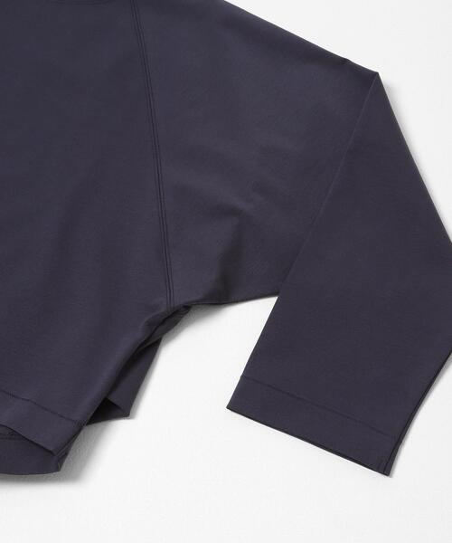 EKAL(エカル)の「シルケットコットンロングスリーブTシャツ(Tシャツ/カットソー・レディース・ネイビー/オフホワイト・ONE)」の17枚目の写真