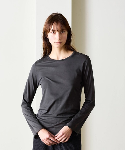 WALANCE(ワランス)の「organic cotton jersey long sleeve tee(Tシャツ/カットソー・レディース・オフホワイト・FREE)」の2枚目の写真