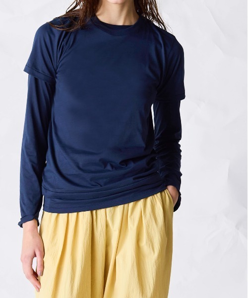 WALANCE(ワランス)の「organic cotton jersey long sleeve tee(Tシャツ/カットソー・レディース・オフホワイト・FREE)」の5枚目の写真