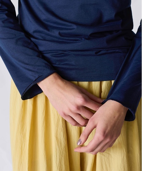WALANCE(ワランス)の「organic cotton jersey long sleeve tee(Tシャツ/カットソー・レディース・オフホワイト・FREE)」の7枚目の写真