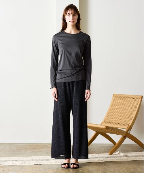 WALANCE(ワランス)の「organic cotton jersey long sleeve tee(Tシャツ/カットソー・レディース・オフホワイト・FREE)」の9枚目の写真