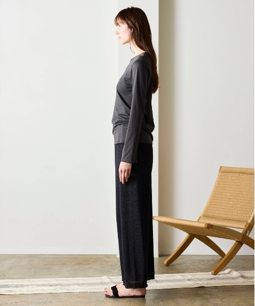 WALANCE(ワランス)の「organic cotton jersey long sleeve tee(Tシャツ/カットソー・レディース・オフホワイト・FREE)」の10枚目の写真