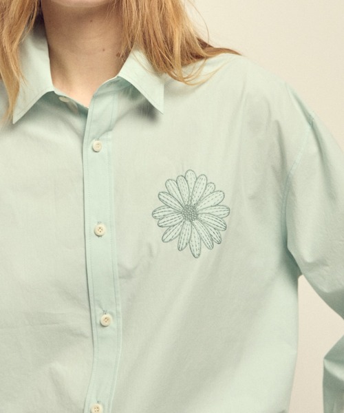 Mardi Mercredi(マルディメクルディ)の「COTTON POPLIN SHIRT / コットン ポプリン シャツ(シャツ/ブラウス・レディース・ライトピンク/ブルー/ライトベージュ/スカイブルー/ベージュ/ホワイト/ピンク/ミント・FREE)」の13枚目の写真
