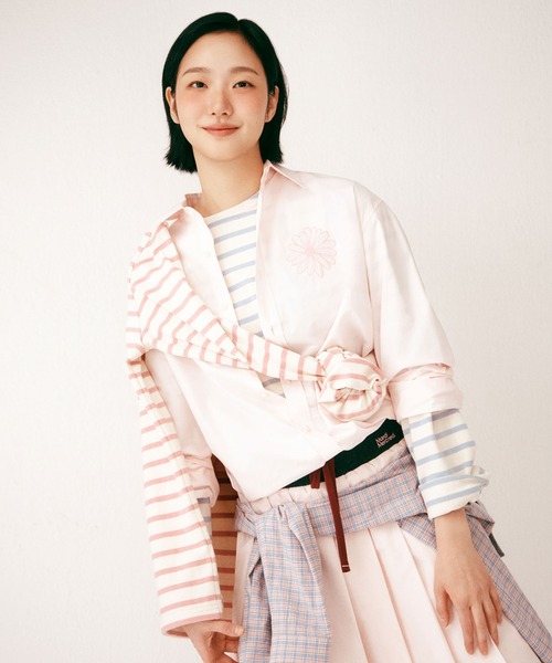 Mardi Mercredi(マルディメクルディ)の「COTTON POPLIN SHIRT / コットン ポプリン シャツ(シャツ/ブラウス・レディース・ライトピンク/ブルー/ライトベージュ/スカイブルー/ベージュ/ホワイト/ピンク/ミント・FREE)」の19枚目の写真