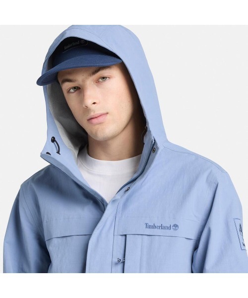 Timberland（ティンバーランド）の「ベントン ウォーターブルーフ シーズナル ジャケット メンズ（マウンテンパーカー・メンズ・ライトブルー・LARGE/MEDIUM/X-LARGE）」の3枚目の写真