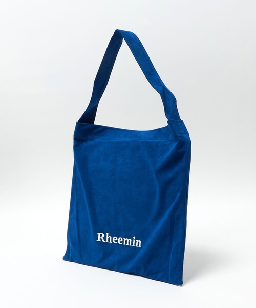 NICE WEATHER（ナイスウェザー）の「＜Rheemin＞スエードライク レター バッグ（ショルダーバッグ・レディース・ブラウン系/コバルトブルー・FREE）」の5枚目の写真