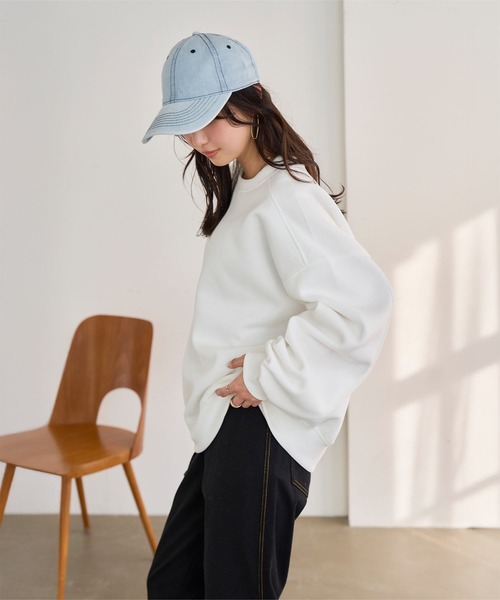 KOBE LETTUCE（コウベレタス）の「デニムキャップ（キャップ・レディース・ブルー/ライトブルー/ブラック・FREE）」の7枚目の写真