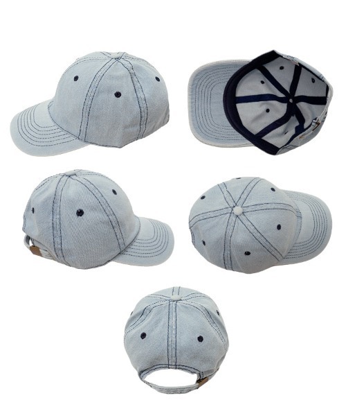 KOBE LETTUCE（コウベレタス）の「デニムキャップ（キャップ・レディース・ブルー/ライトブルー/ブラック・FREE）」の10枚目の写真