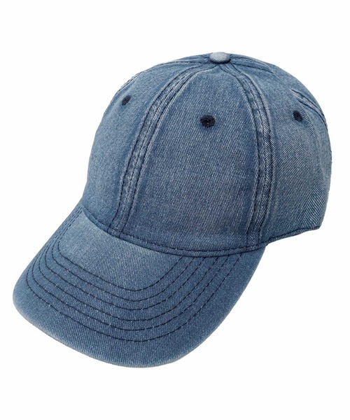 KOBE LETTUCE（コウベレタス）の「デニムキャップ（キャップ・レディース・ブルー/ライトブルー/ブラック・FREE）」の14枚目の写真