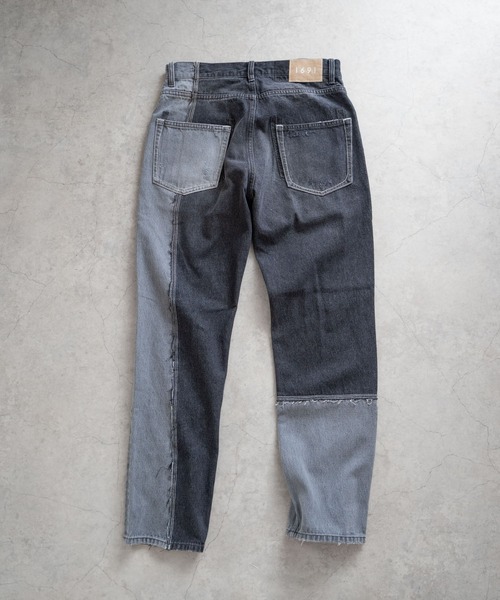 Iroquois（イロコイ）の「ASYMMETRICAL STRAIGHT PANTS（デニムパンツ・メンズ・ライトインディゴブルー/ダークブラック/ライトブラック/ダークインディゴブルー・2/4/3/5）」の8枚目の写真