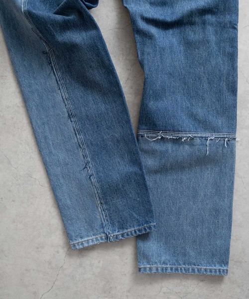 Iroquois（イロコイ）の「ASYMMETRICAL STRAIGHT PANTS（デニムパンツ・メンズ・ライトインディゴブルー/ダークブラック/ライトブラック/ダークインディゴブルー・2/4/3/5）」の22枚目の写真
