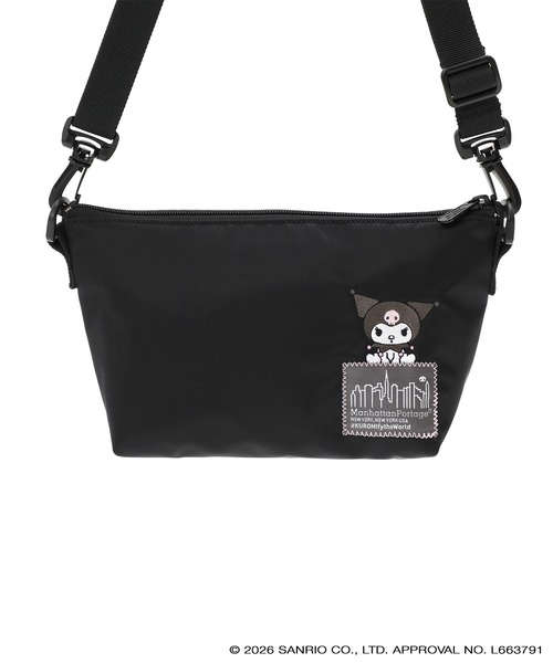 Manhattan Portage(マンハッタンポーテージ)の「ZUCCOTTI CLUTCH FLIGHT NYLON BACKING KRM(ショルダーバッグ・レディース・ブラック・X-SMALL)」の2枚目の写真