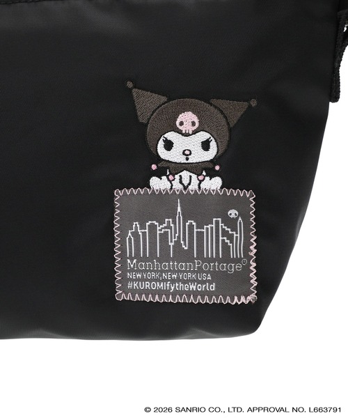 Manhattan Portage(マンハッタンポーテージ)の「ZUCCOTTI CLUTCH FLIGHT NYLON BACKING KRM(ショルダーバッグ・レディース・ブラック・X-SMALL)」の8枚目の写真