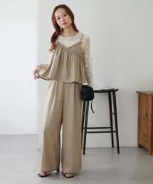 DISCOAT | 【WEB限定】クロスフリルサロペット(サロペット/オーバーオール)