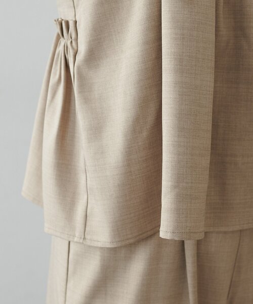 DISCOAT（ディスコート）の「【WEB限定】クロスフリルサロペット（サロペット/オーバーオール・レディース・グレイッシュベージュ/ブラック・MEDIUM）」の22枚目の写真