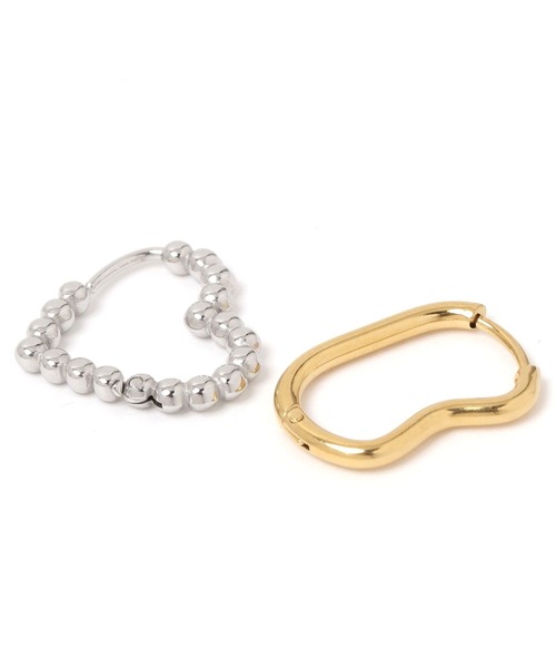 GLOBAL WORK(グローバルワーク)の「ステンレスプチアソートピアス/638034(ピアス(両耳用)・レディース・シルバー系2/シルバー/シルバー系1/ゴールド・FREE)」の7枚目の写真