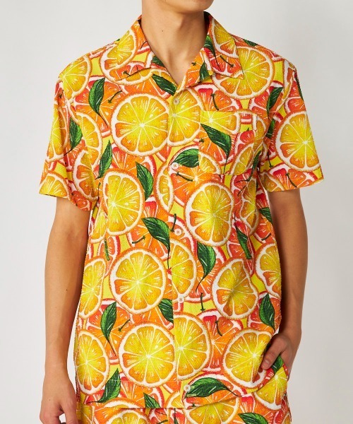 Loudmouth(ラウドマウス)の「LOUDMOUTH/ラウドマウス ゴルフウェア 吸汗速乾 UVカット 接触冷感 半袖 ニットサッカー 開襟シャツ(シャツ/ブラウス・メンズ・その他2/その他1/その他・L/M/LL)」の3枚目の写真