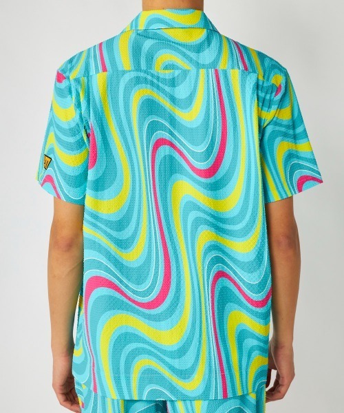 Loudmouth(ラウドマウス)の「LOUDMOUTH/ラウドマウス ゴルフウェア 吸汗速乾 UVカット 接触冷感 半袖 ニットサッカー 開襟シャツ(シャツ/ブラウス・メンズ・その他2/その他1/その他・L/M/LL)」の5枚目の写真