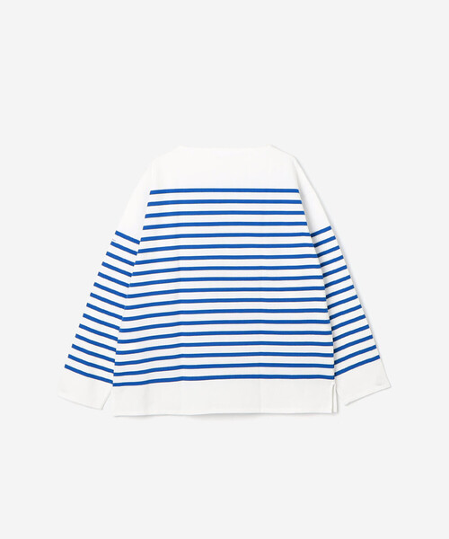 ORCIVAL（オーシバル）の「ORCIVAL | ラッセル ボートネック プリントワイドバスクTシャツ MEN（Tシャツ/カットソー・メンズ・ブルー系その他・3/4/5）」の4枚目の写真