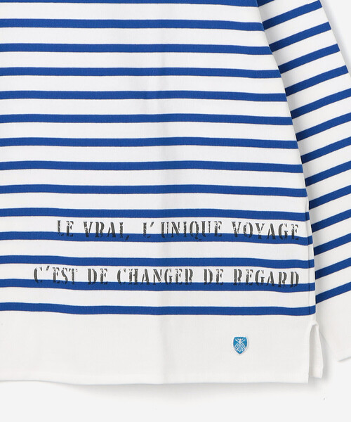ORCIVAL（オーシバル）の「ORCIVAL | ラッセル ボートネック プリントワイドバスクTシャツ MEN（Tシャツ/カットソー・メンズ・ブルー系その他・3/4/5）」の8枚目の写真