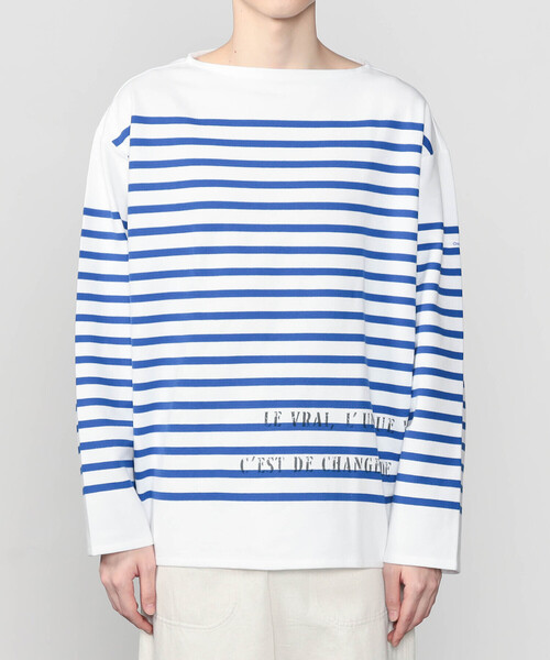 ORCIVAL（オーシバル）の「ORCIVAL | ラッセル ボートネック プリントワイドバスクTシャツ MEN（Tシャツ/カットソー・メンズ・ブルー系その他・3/4/5）」の11枚目の写真