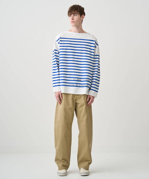 ORCIVAL（オーシバル）の「ORCIVAL | ラッセル ボートネック プリントワイドバスクTシャツ MEN（Tシャツ/カットソー・メンズ・ブルー系その他・3/4/5）」の16枚目の写真