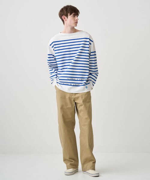 ORCIVAL（オーシバル）の「ORCIVAL | ラッセル ボートネック プリントワイドバスクTシャツ MEN（Tシャツ/カットソー・メンズ・ブルー系その他・3/4/5）」の17枚目の写真