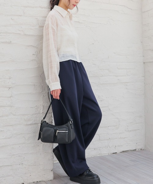 Honeys(ハニーズ)の「レース付カーブパンツ(スウェットパンツ・レディース・杢グレー/ネイビー・L/LL/M/S/SS)」の5枚目の写真