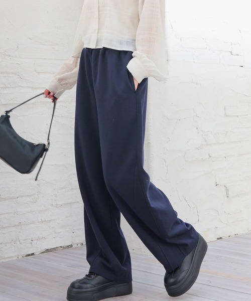 Honeys(ハニーズ)の「レース付カーブパンツ(スウェットパンツ・レディース・杢グレー/ネイビー・L/LL/M/S/SS)」の6枚目の写真