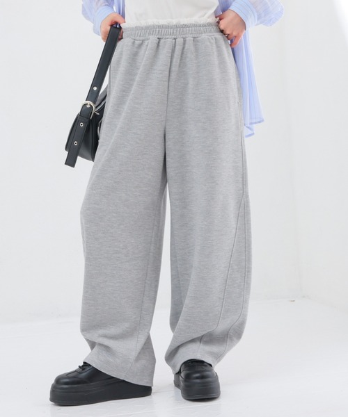 Honeys(ハニーズ)の「レース付カーブパンツ(スウェットパンツ・レディース・杢グレー/ネイビー・L/LL/M/S/SS)」の12枚目の写真