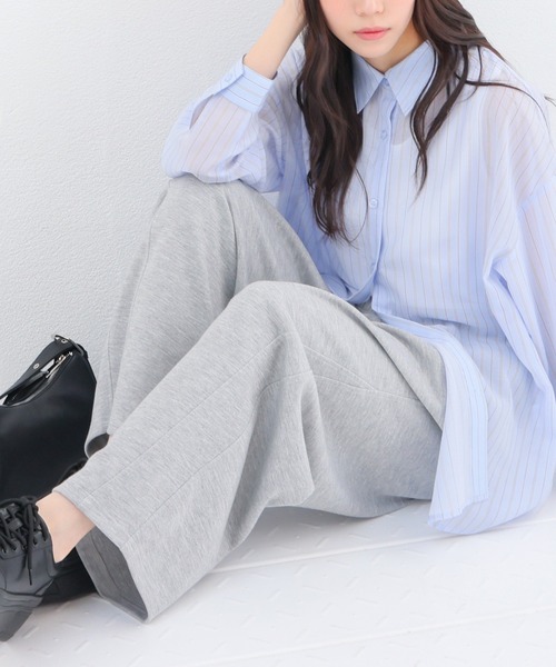 Honeys(ハニーズ)の「レース付カーブパンツ(スウェットパンツ・レディース・杢グレー/ネイビー・L/LL/M/S/SS)」の15枚目の写真