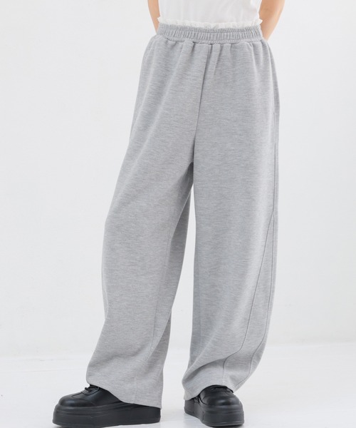 Honeys(ハニーズ)の「レース付カーブパンツ(スウェットパンツ・レディース・杢グレー/ネイビー・L/LL/M/S/SS)」の16枚目の写真