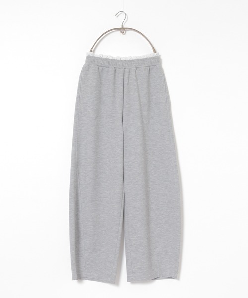 Honeys(ハニーズ)の「レース付カーブパンツ(スウェットパンツ・レディース・杢グレー/ネイビー・L/LL/M/S/SS)」の19枚目の写真
