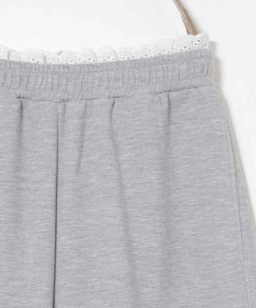 Honeys(ハニーズ)の「レース付カーブパンツ(スウェットパンツ・レディース・杢グレー/ネイビー・L/LL/M/S/SS)」の20枚目の写真