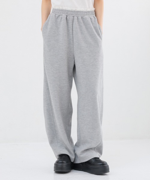 Honeys(ハニーズ)の「レース付カーブパンツ(スウェットパンツ・レディース・杢グレー/ネイビー・L/LL/M/S/SS)」の21枚目の写真